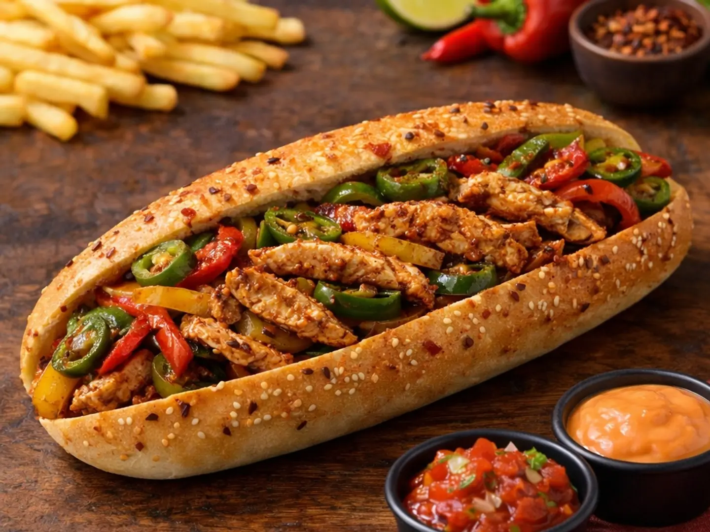 مكسيكي دجاج حار فرش