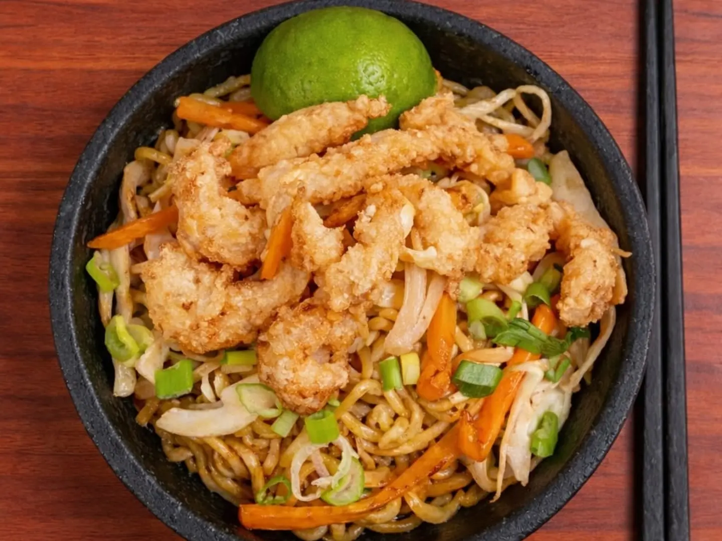 Fried Indome With Shrimp