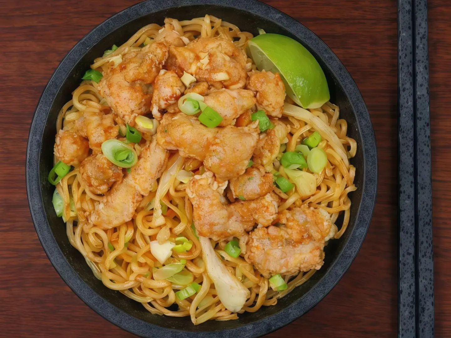 Fried Indome With Chicken