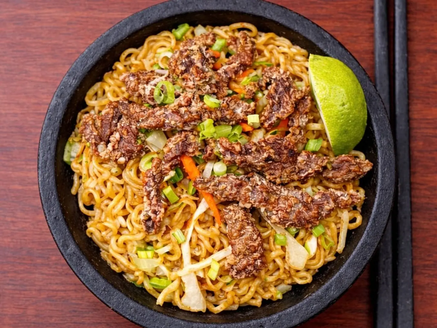 Fried Indome With Beef