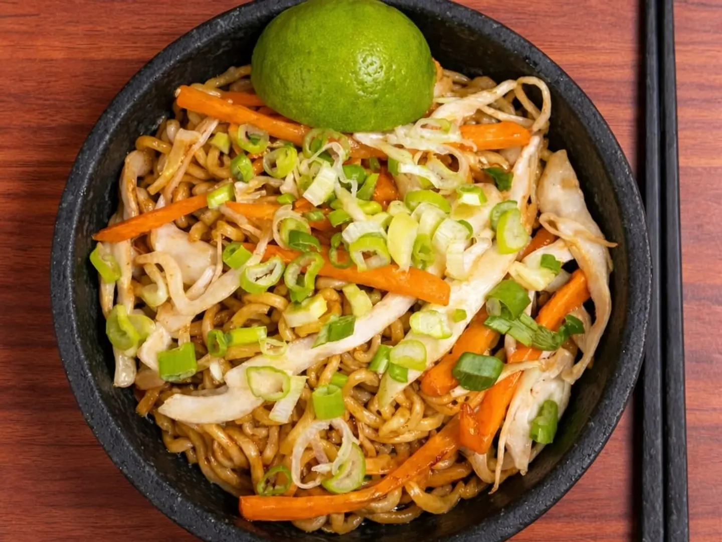 Fried Indome With Vegetables