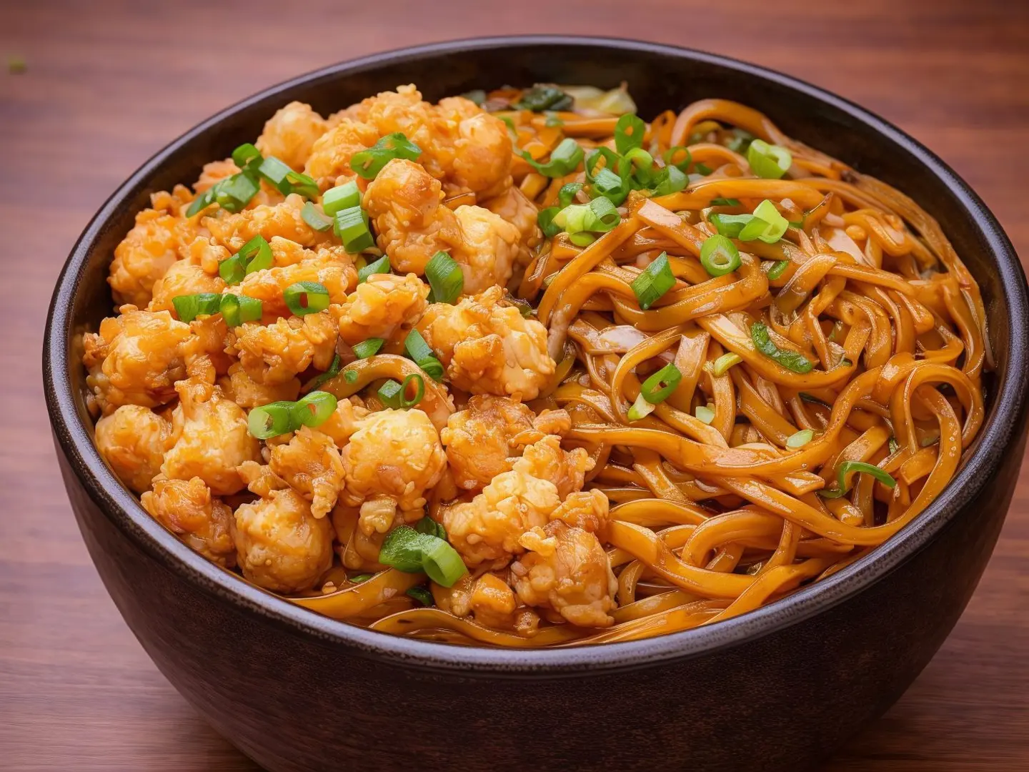 Stir Fried Noodles With Chicken And Vegetables