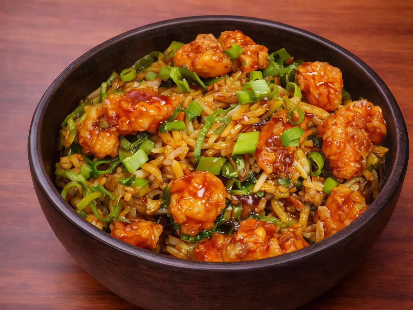 Fried Rice With Shrimp And Vegetables