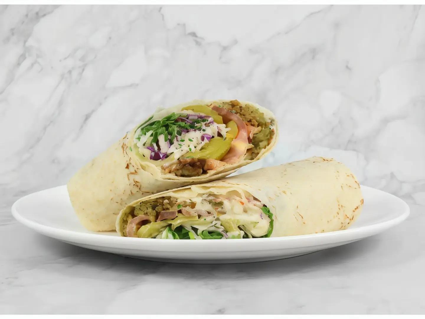 Falafel Hummus Egg Sandwich