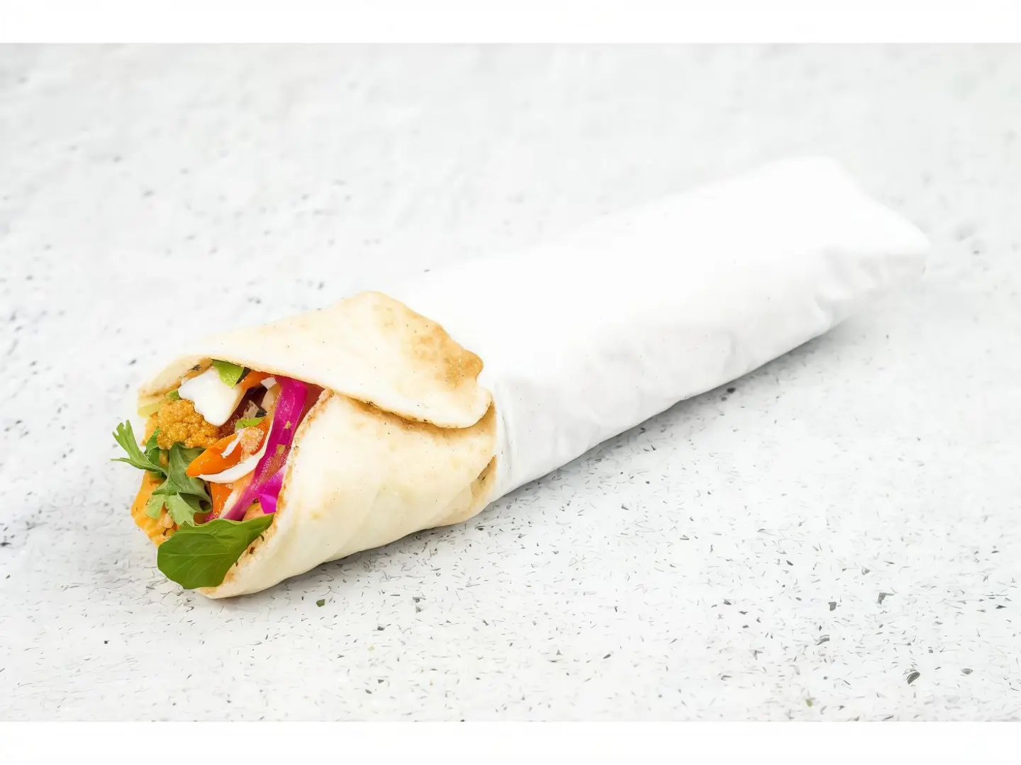 Falafel Cheese Egg Sandwich