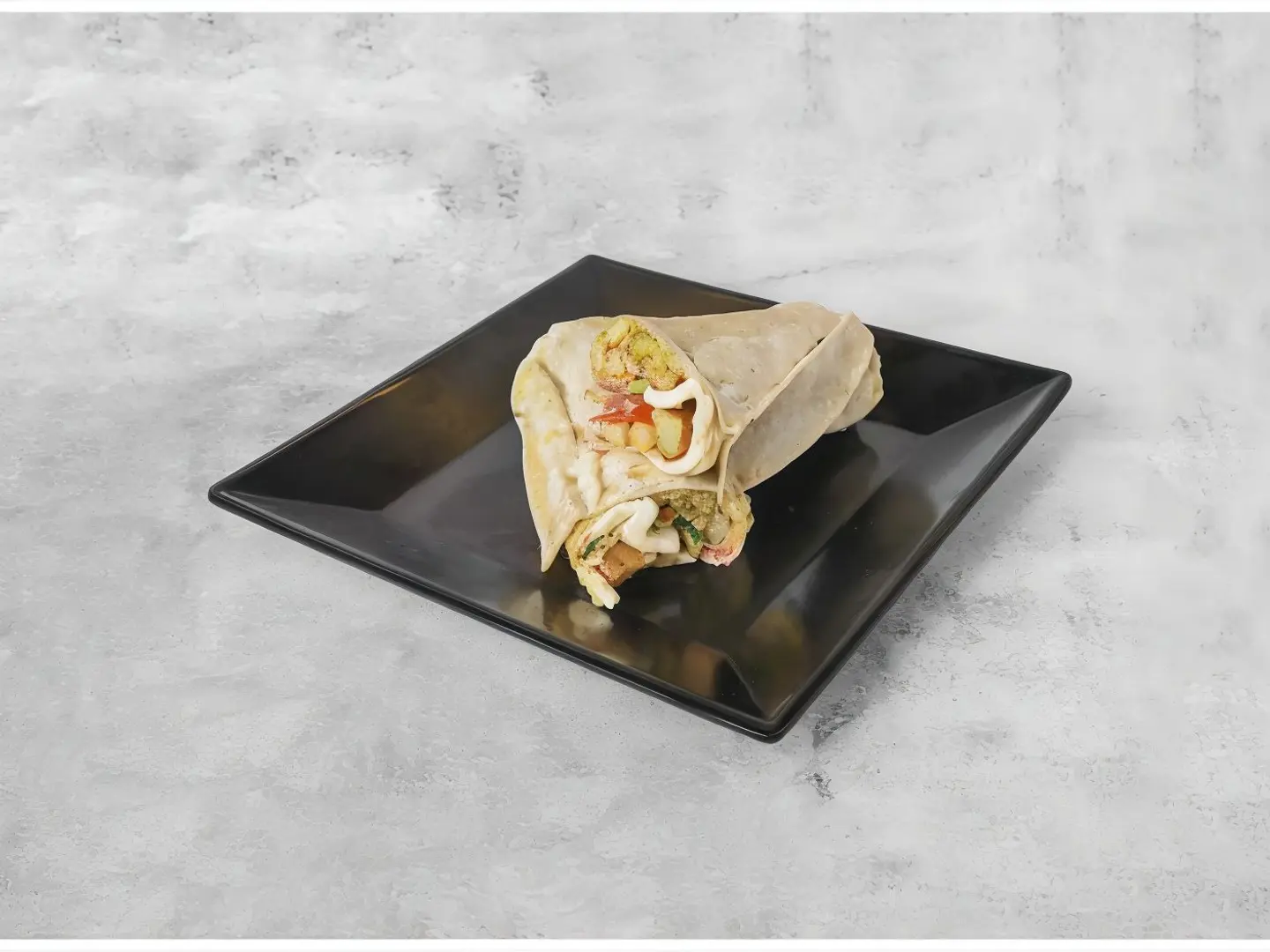 Falafel With Hummus Sandwich