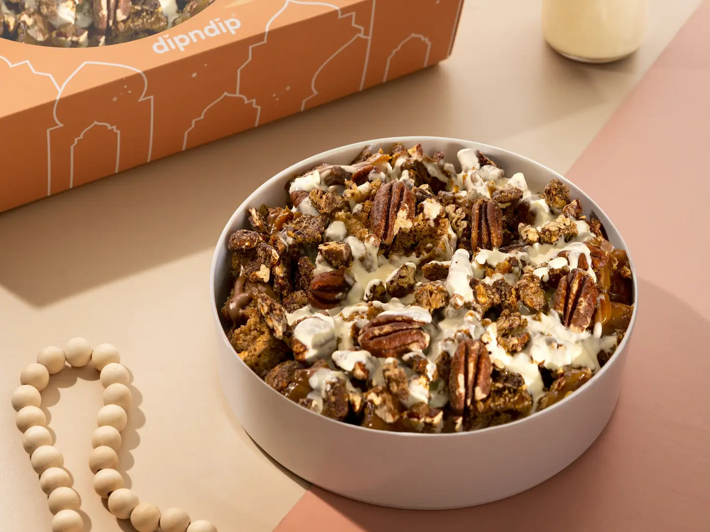 بوكس جمعات رمضان - كيك الطحينة و التمر