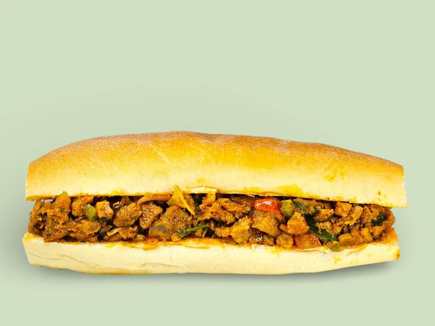 ساندوتش لحم مقلقل