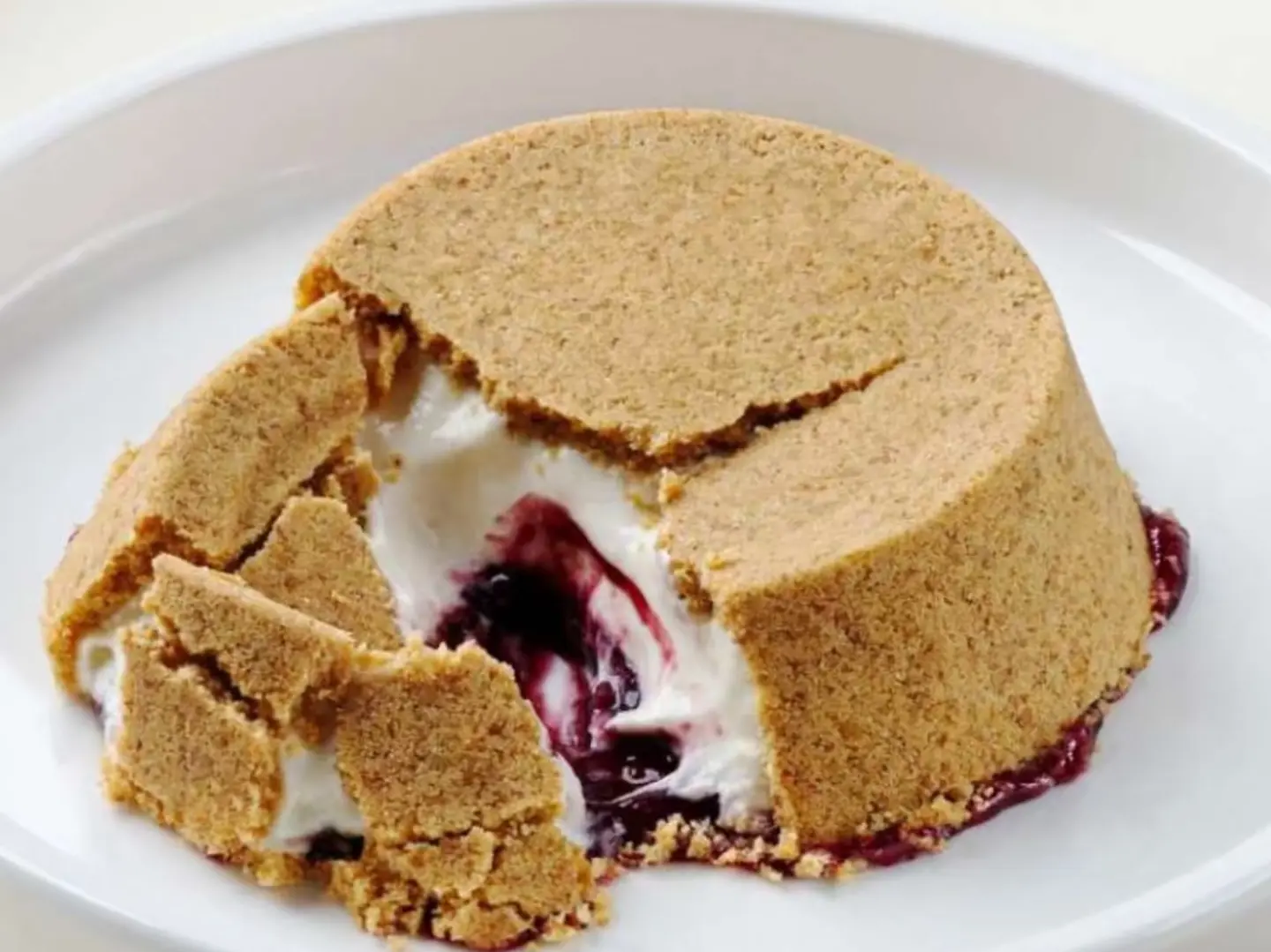 ساندي تشيز كيك التوت المقلوب