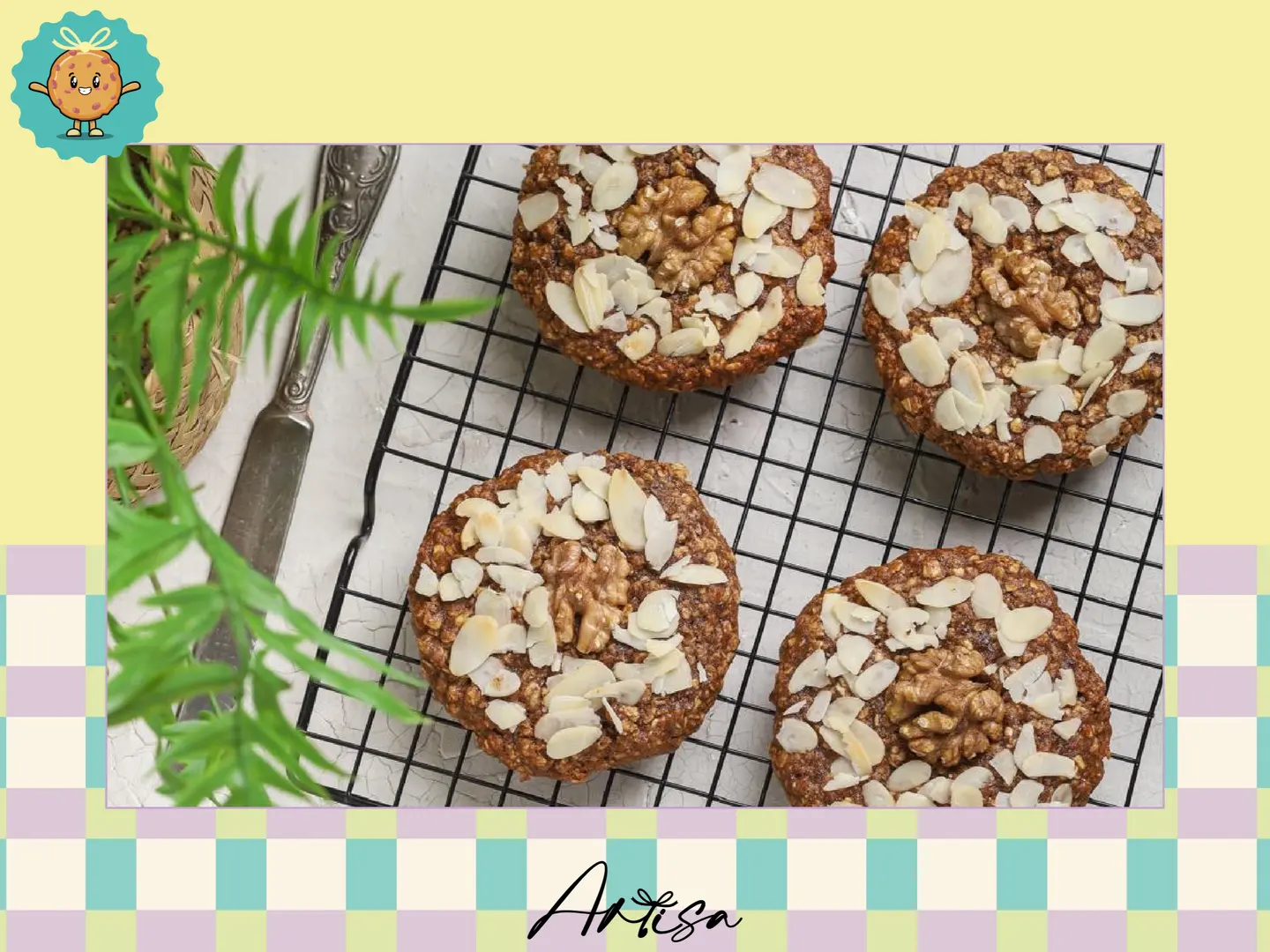 Healthy Date & Oat Cookies (Large 6 Pieces)