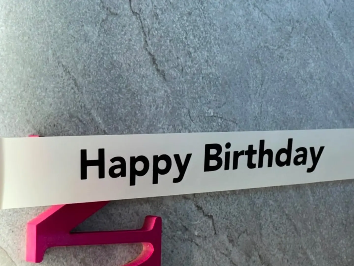Writing On A Plastic Or Fabric Strip