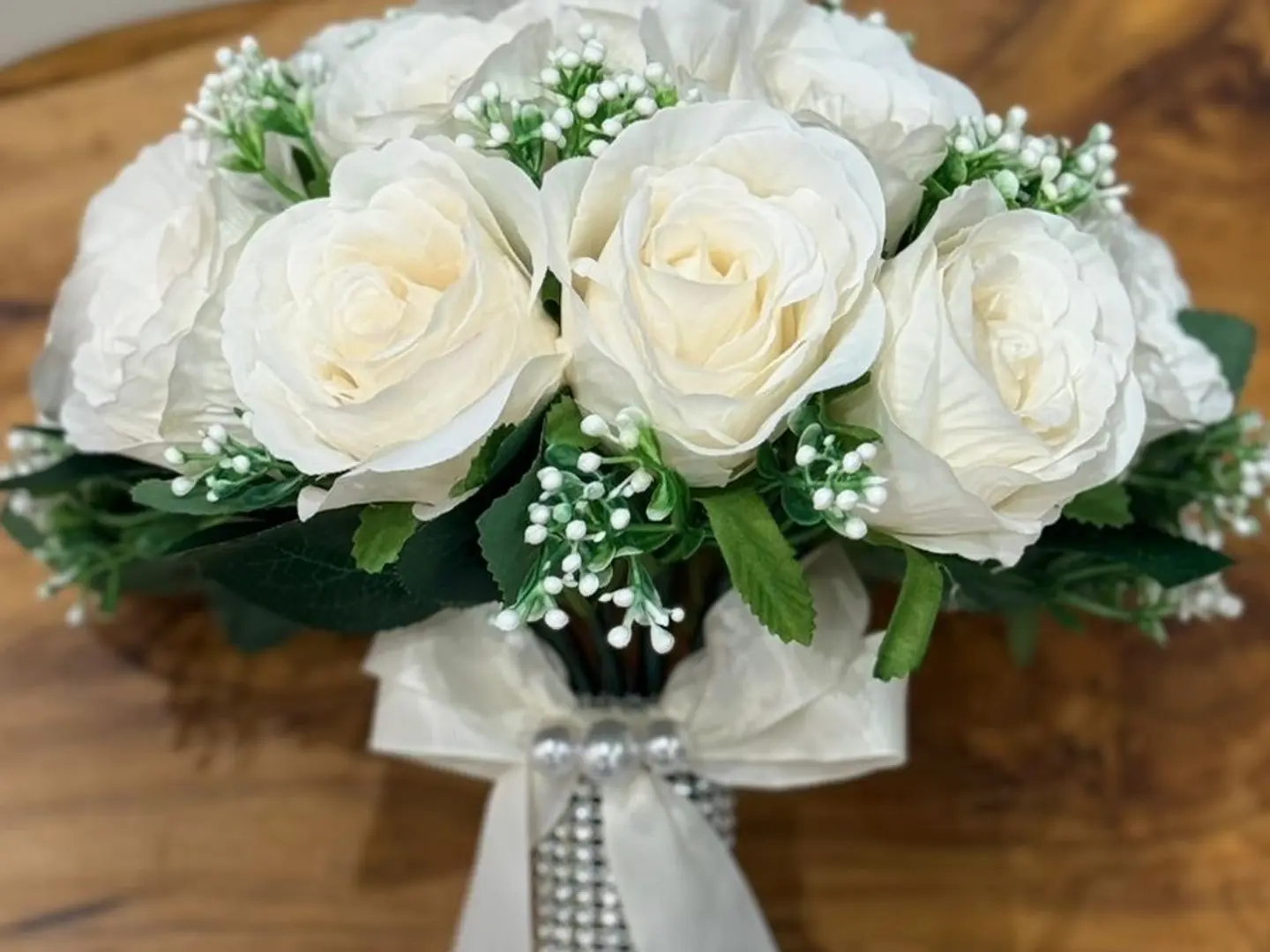 Ramadan Gifts White Artificial Roses