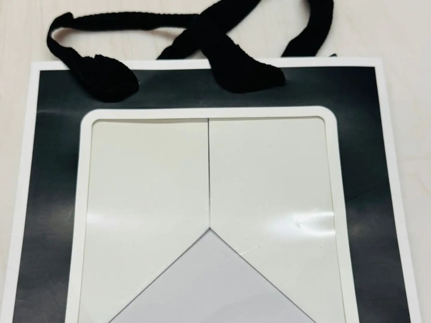 Black And White Bag, Transparent From The Front