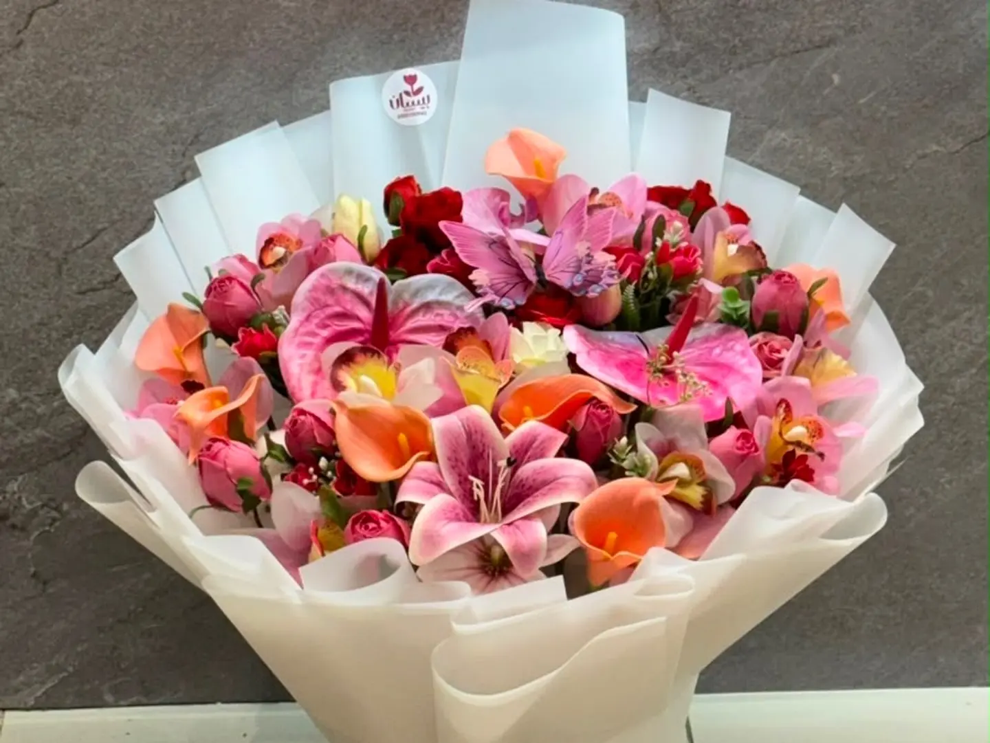 A Luxurious Bouquet Of Artificial Roses