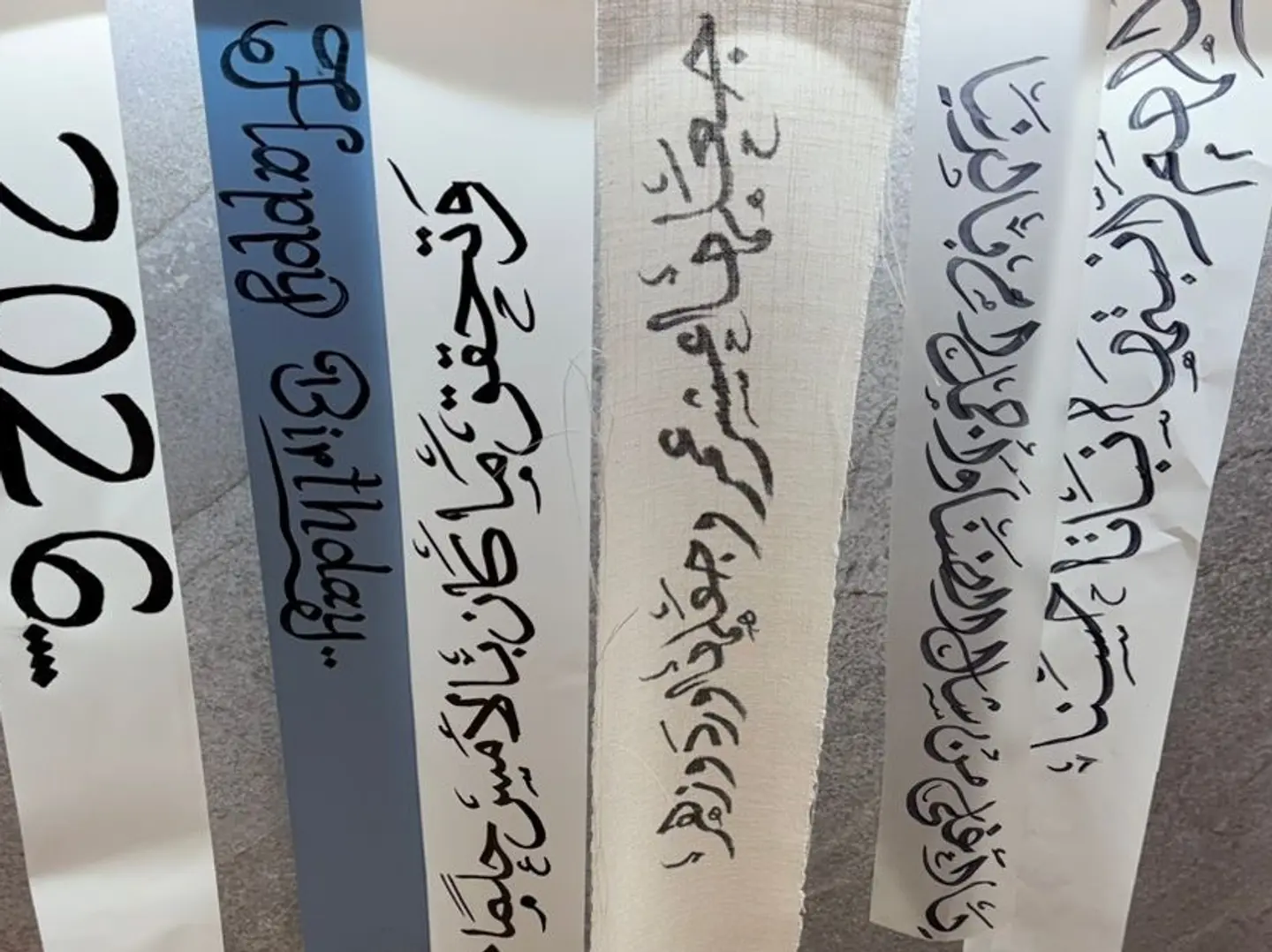 Writing On A Plastic Or Fabric Strip