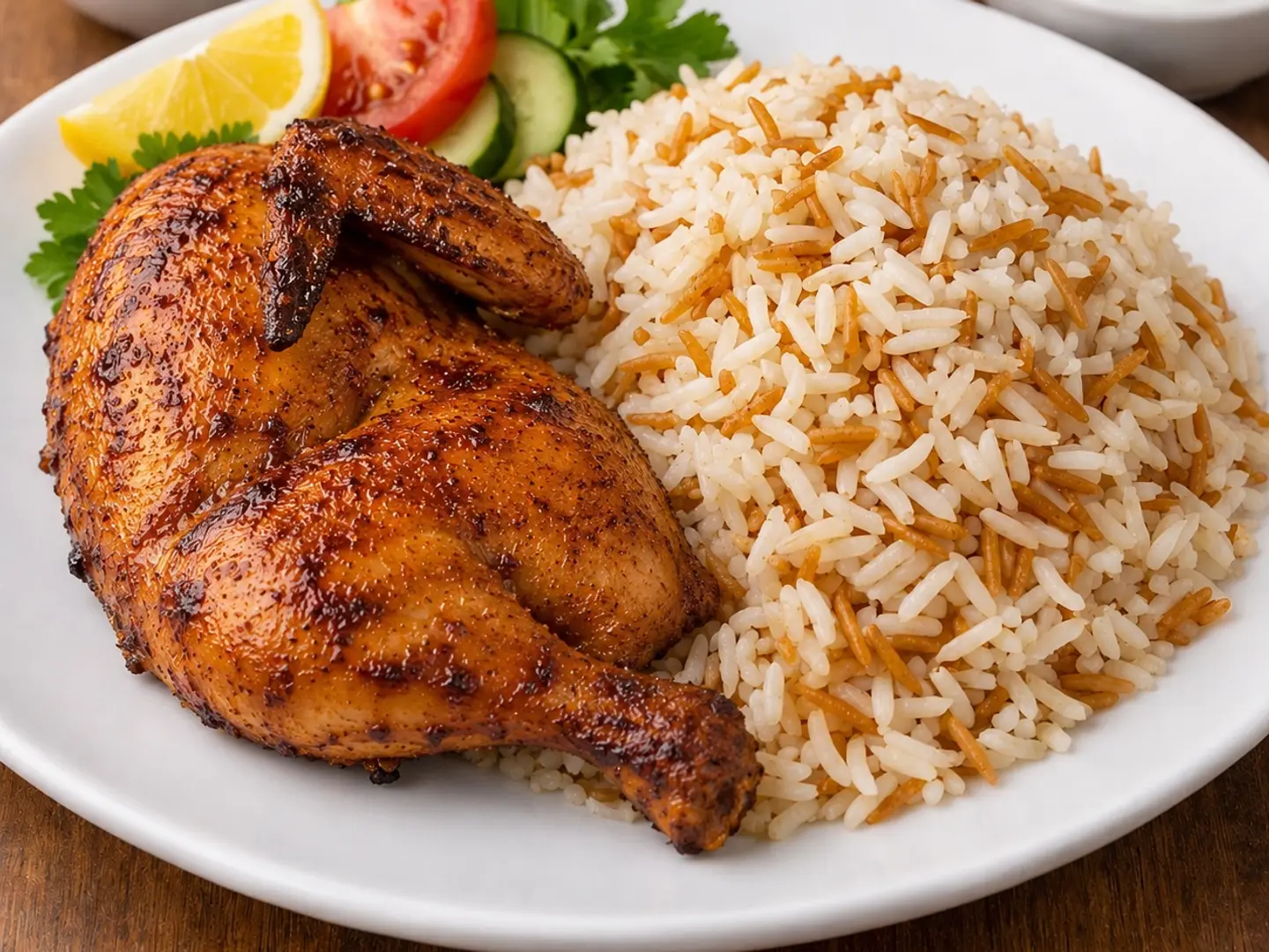 دجاج مع رز بالشعيرية
