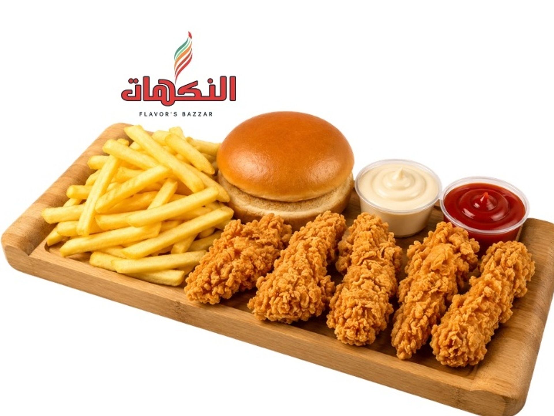 ستريب الدجاج حار - 4 قطع
