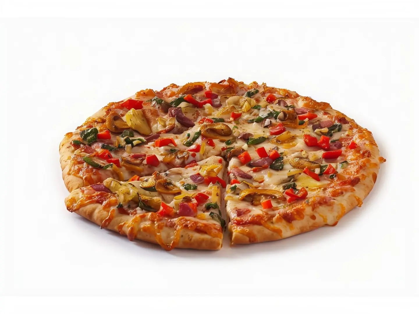 Meat And Vegetable Pizza - Medium