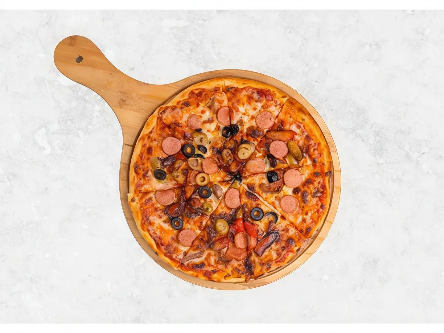 Sausage And Vegetable Pizza - Medium