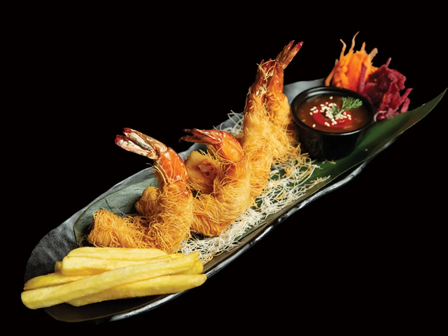 روبيان بالكنافة