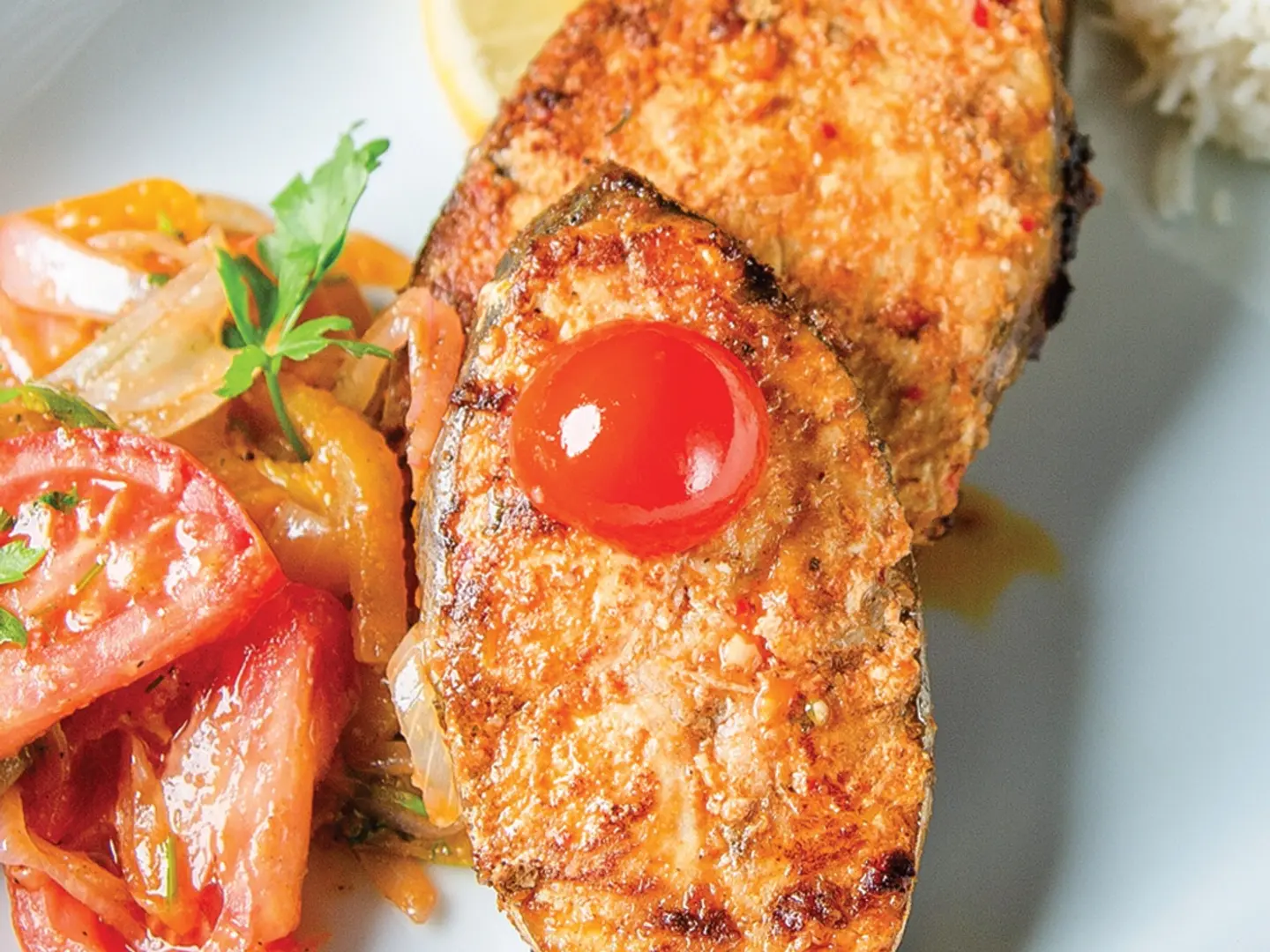 سمك كنعد مشوي