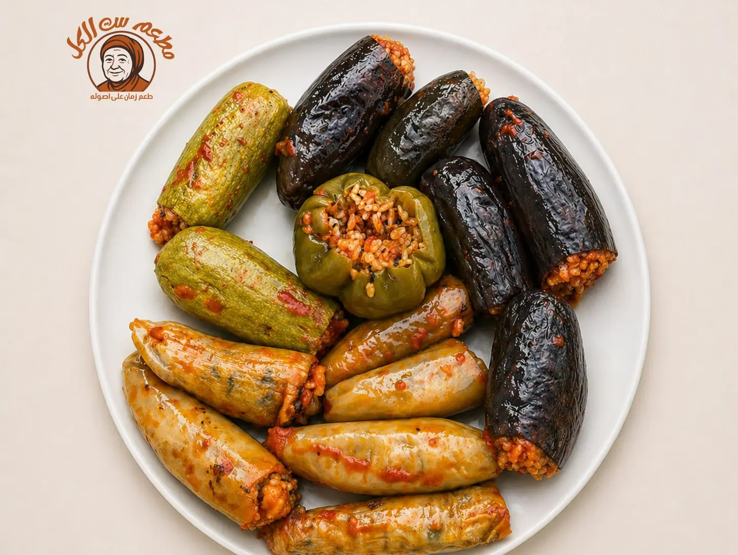 Mixed Stuffed Eggplant,Pepper,Zuchini
