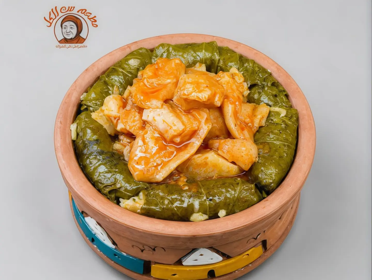 طاجن ورق عنب بكوارع