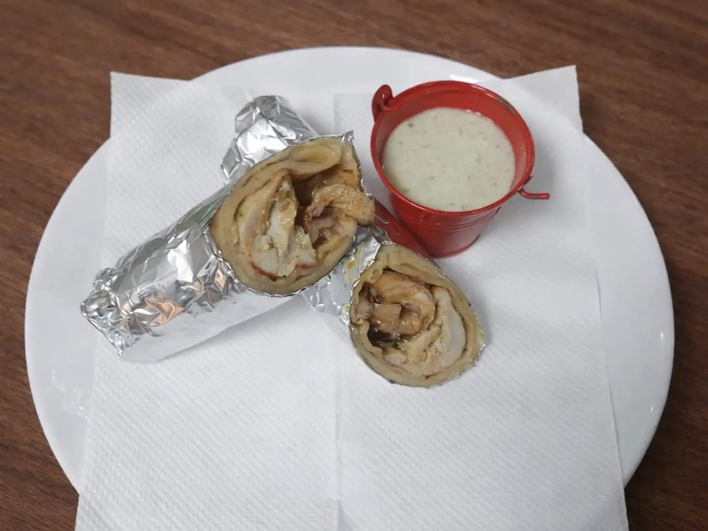 Chicken Behari Garlic Mayo Roll