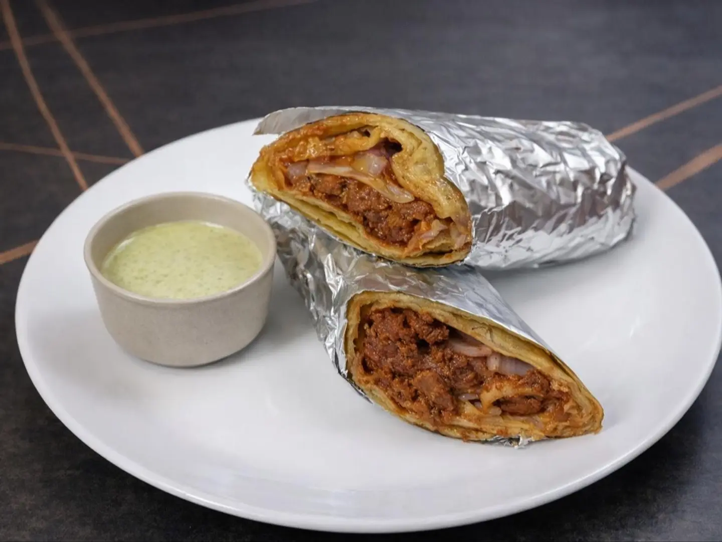 Beef Behari Garlic Mayo Roll