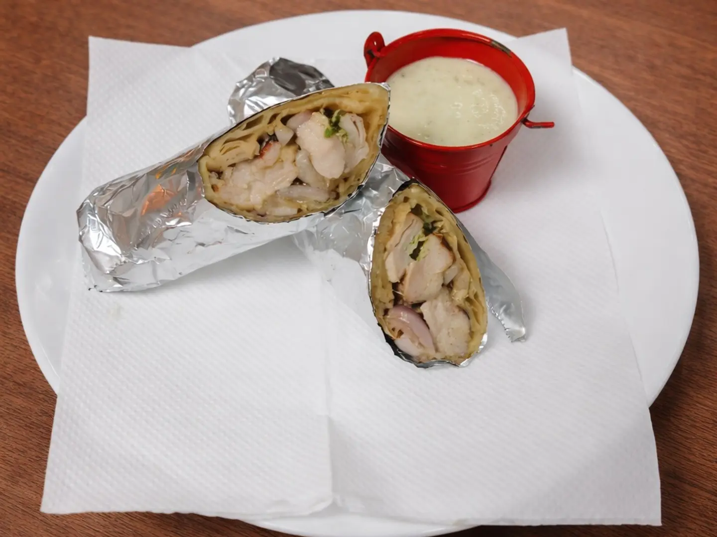 Chicken Malai Boti Chatni Roll