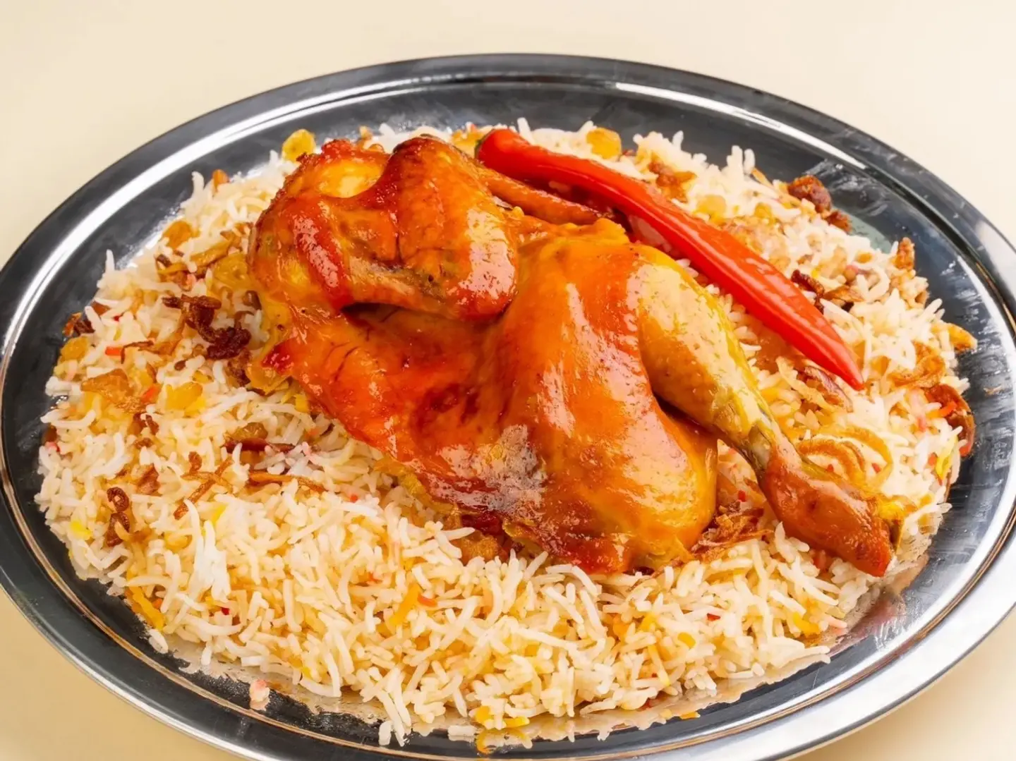 حبه دجاج مندي أرز مندي