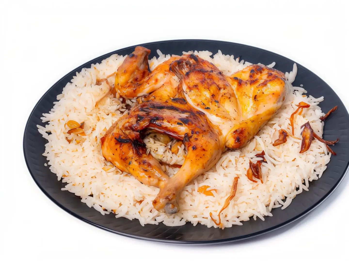 نصف حبه دجاج مظبي أرز بشاور