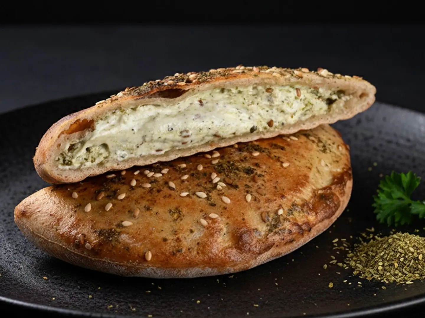 Labneh With Zatar Pie