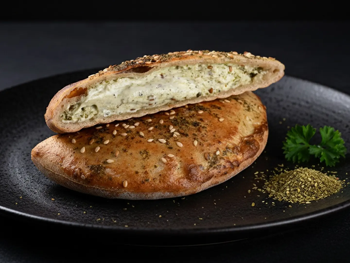Labneh With Zaatar Pie