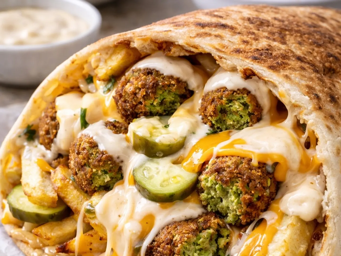 فطيرة فلافل