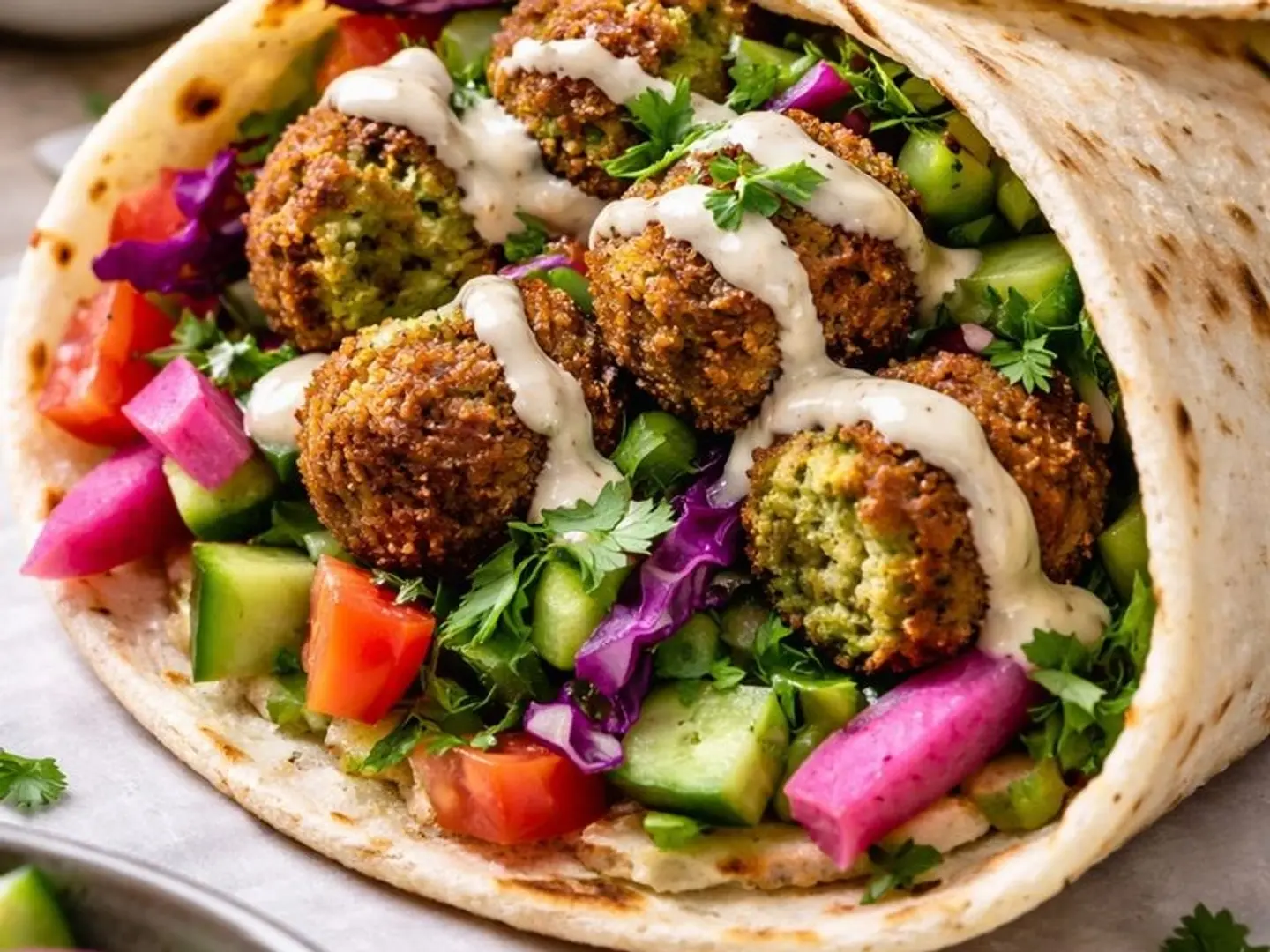 ساندوتش فلافل شامية