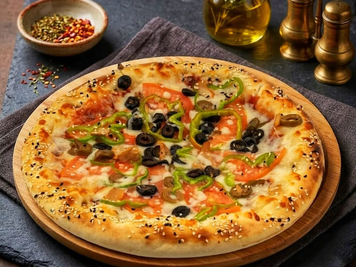 بيتزا خضار - صغير