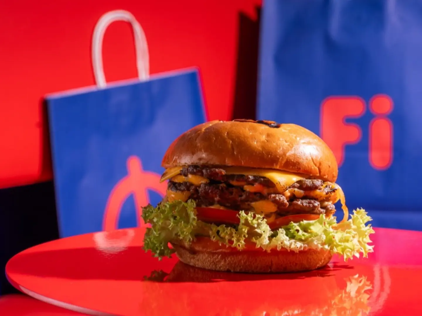 وجبة برجر لحم سماش