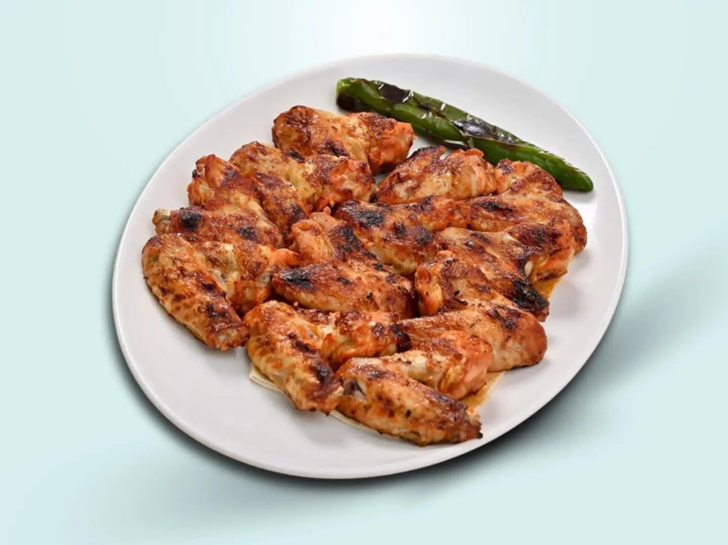 صحن اجنحه الدجاج
