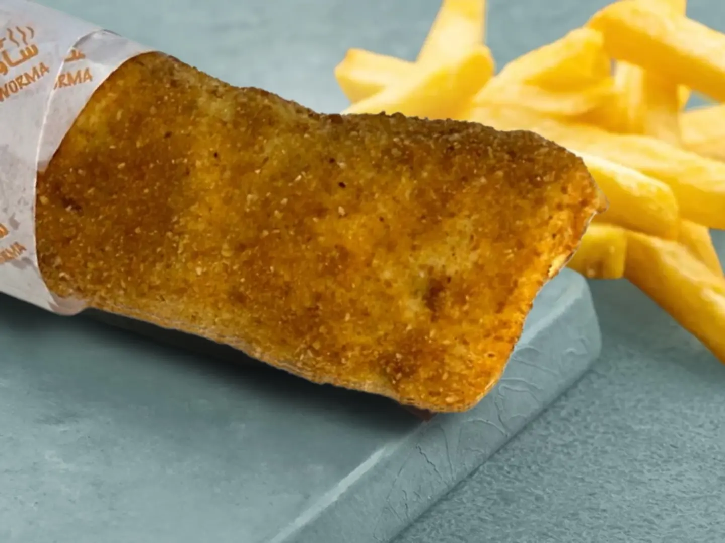 ساندوتش شاورما دجاج كرسبي