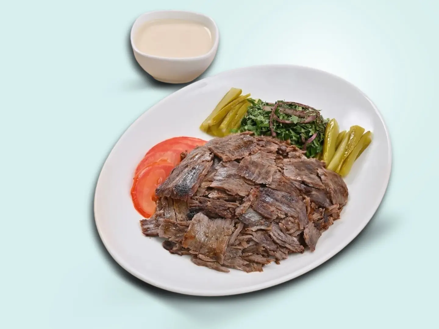 صحن شاورما لحم