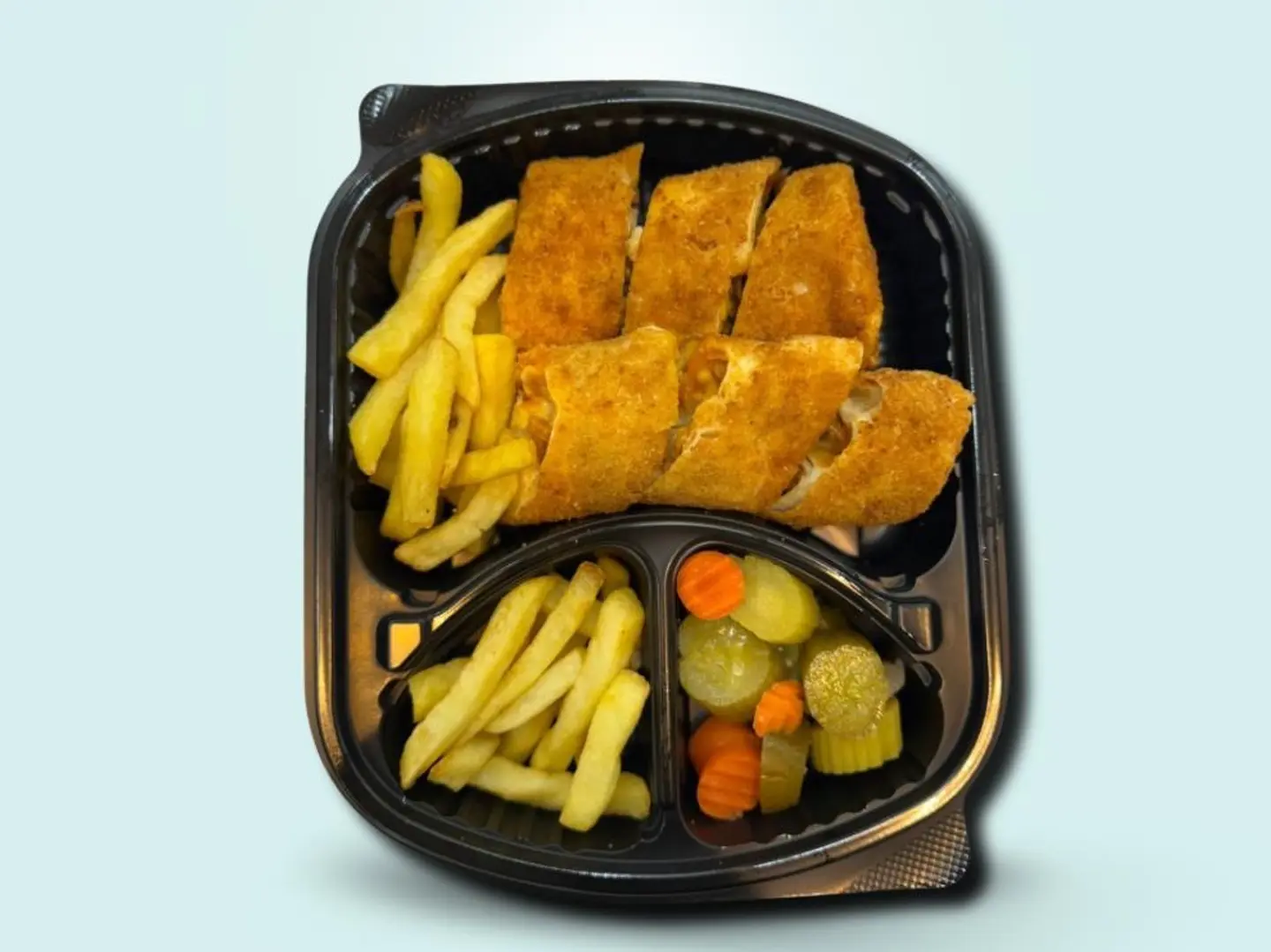 صحن شاورما دجاج كرسبي