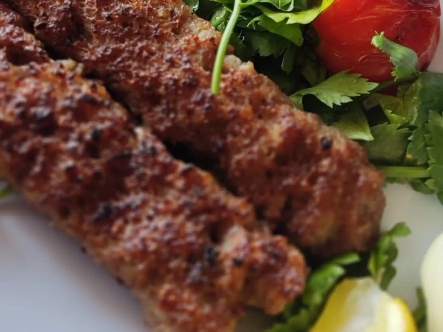 كباب لحم مع الرز