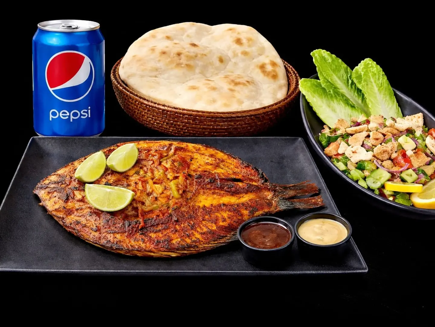 وجبة سمك بلطي مشوي ١ كجم