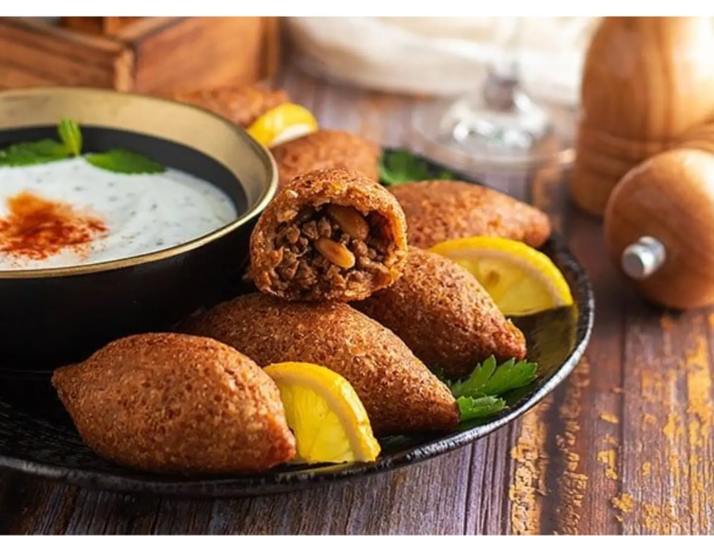 Fried Kibbeh With A Clotted Cream Flavor