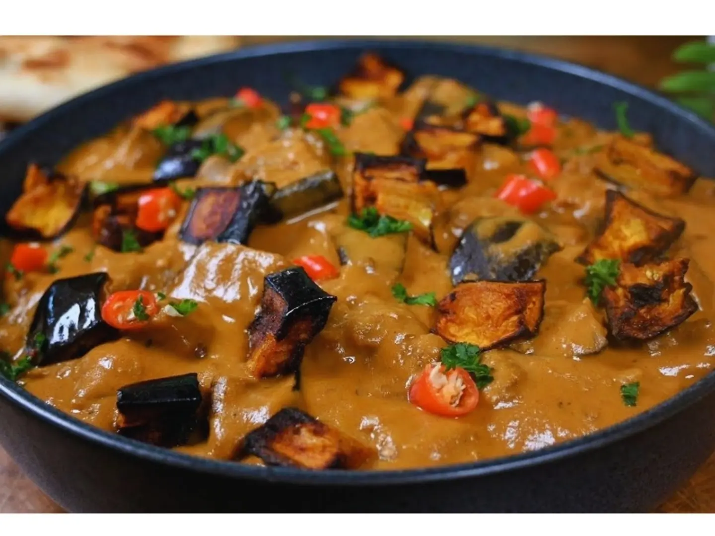 Eggplant Dip With Parsley And Toum