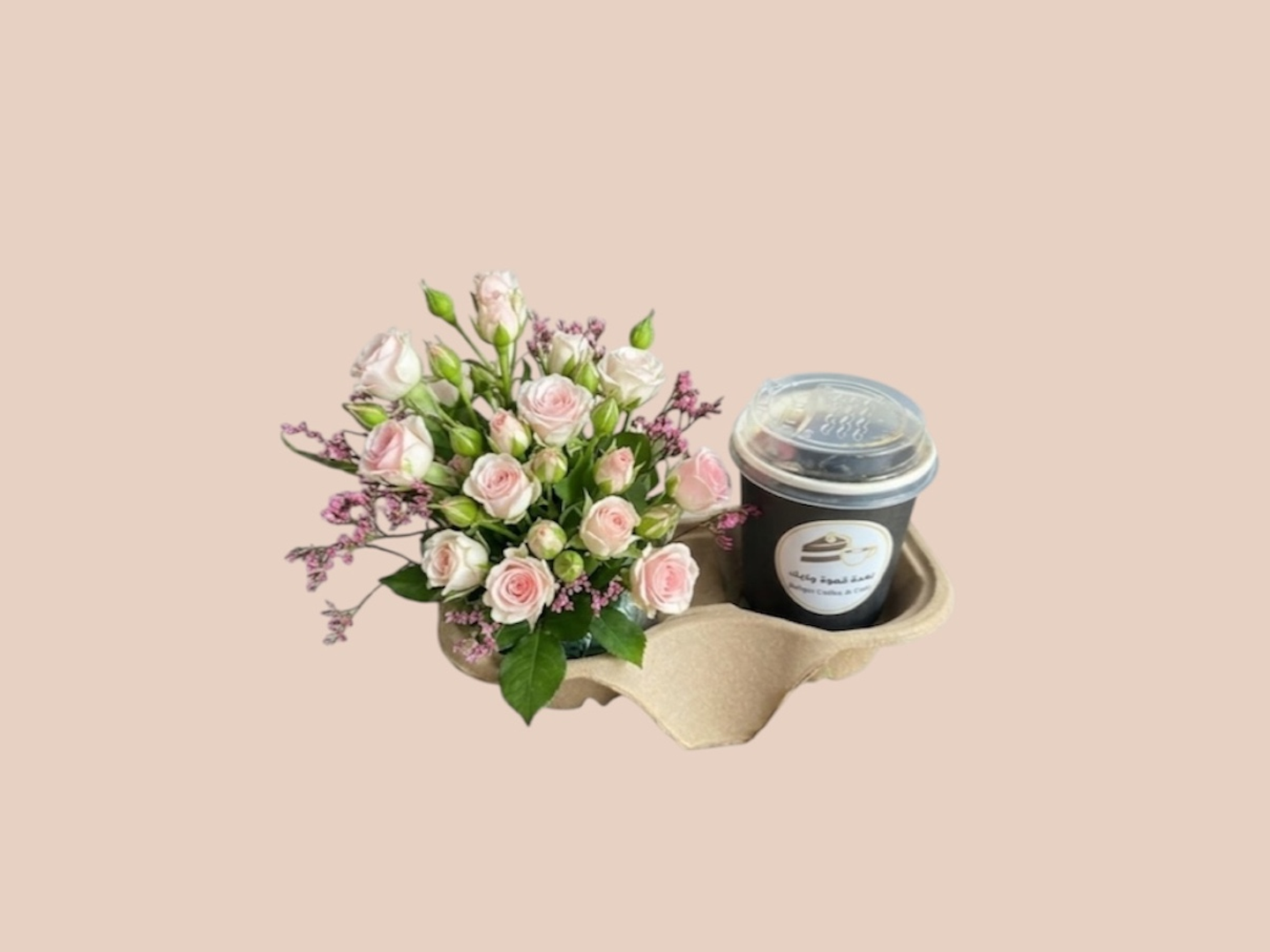 قهوة اليوم مع ورد