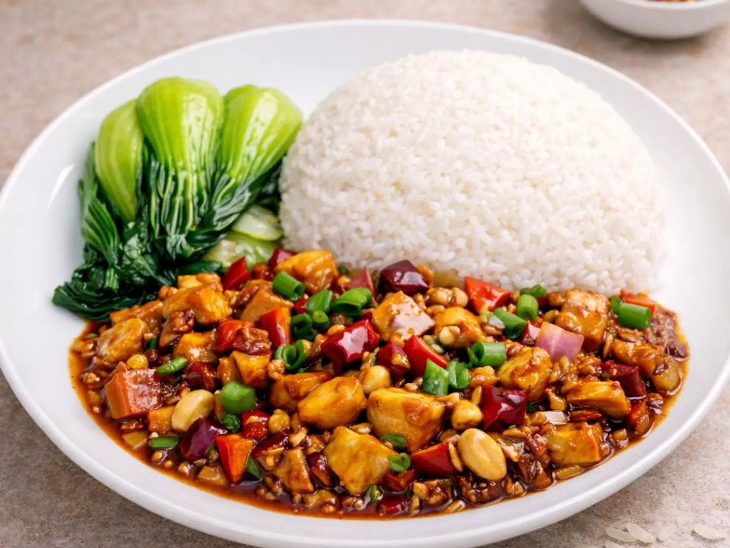 Kung Pao Chicken Rice Combo