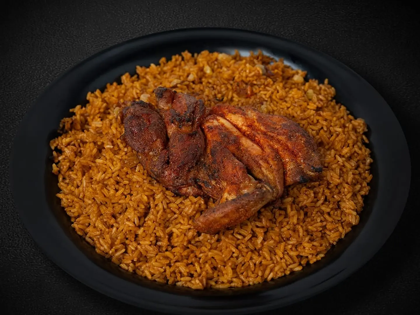 حبة مظبي حراق مع أرز احمر