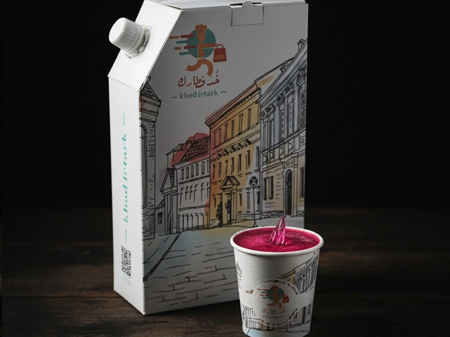 عصير كركديه - مع السكر